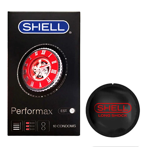 Bao cao su Shell Performax 6 in 1 - Kéo dài thời gian - Hộp