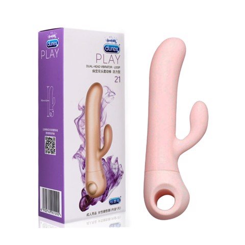 Dương vật giả rung có nhánh - Durex Dual Head Vibrator Loop 21