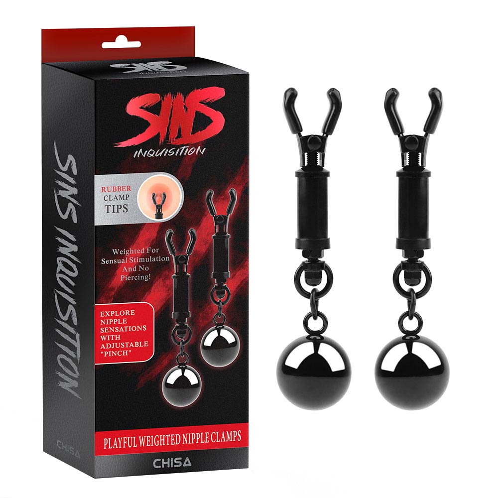 Kẹp vú kích thích đầu ti Chisa Sins Inquisition Playful Weighted Nipple Clamps