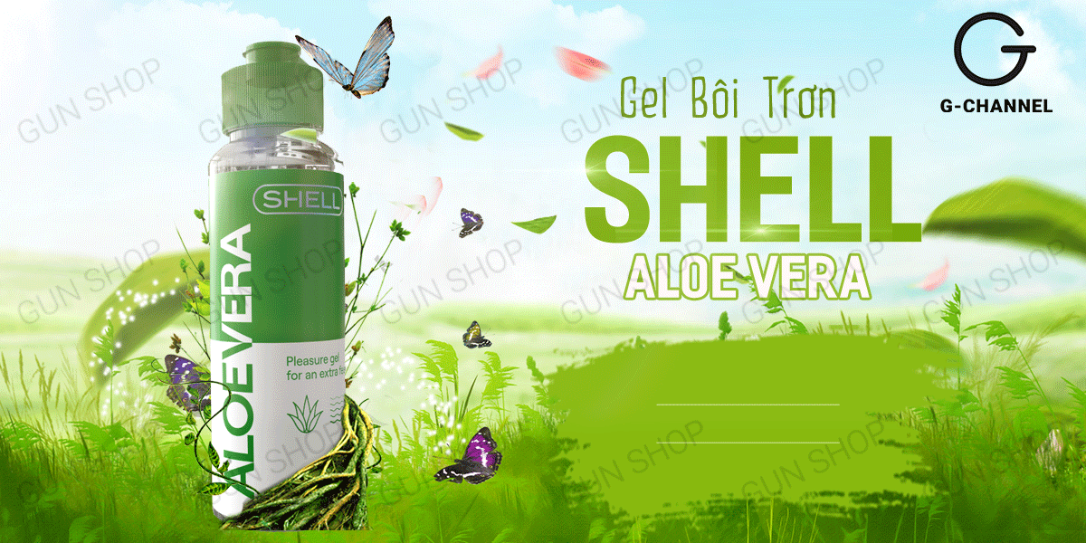 Gel bôi trơn lô hội Shell Aloe Vera 100ml dịu nhẹ tăng khoái cảm