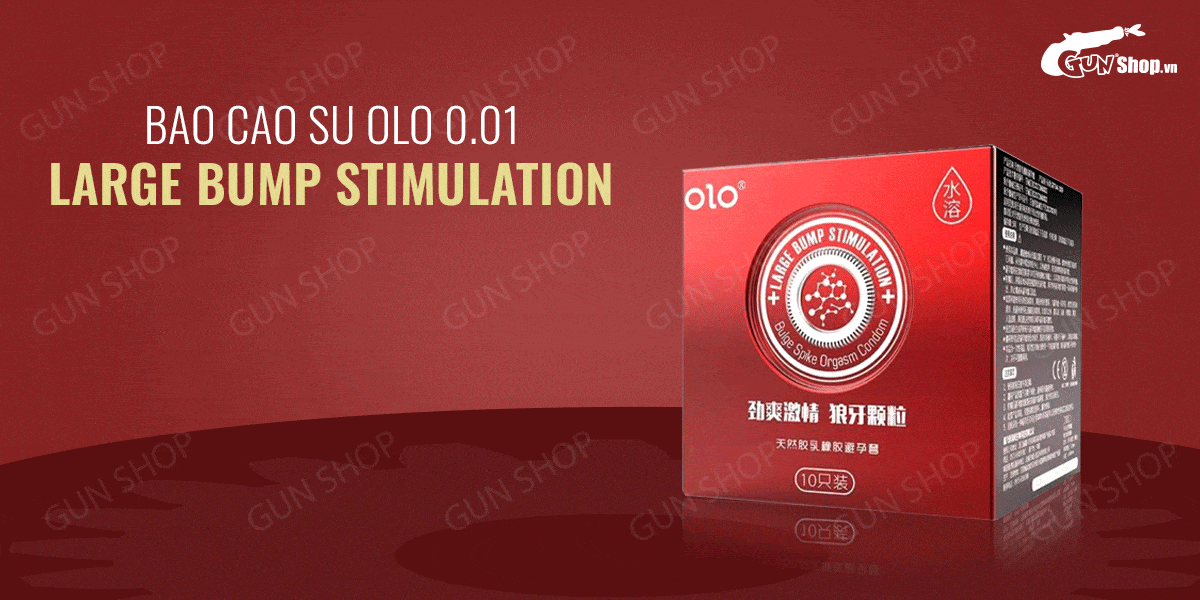 Sỉ Bao cao su OLO 0.01 Large Bump Stimulation - Siêu mỏng nóng ấm hương vani  giá tốt