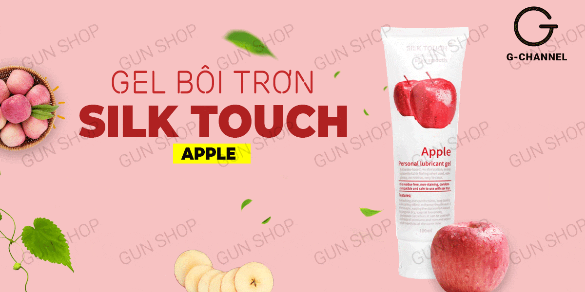 Bảng giá Gel bôi trơn hương táo - Silk Touch - Chai 100ml  hàng xách tay