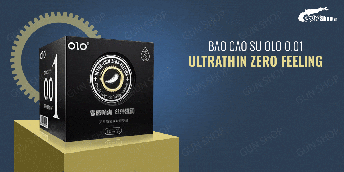 Đánh giá Bao cao su OLO 0.01 Ultrathin Zero Feeling - Siêu mỏng gai hương vani -  tốt nhất