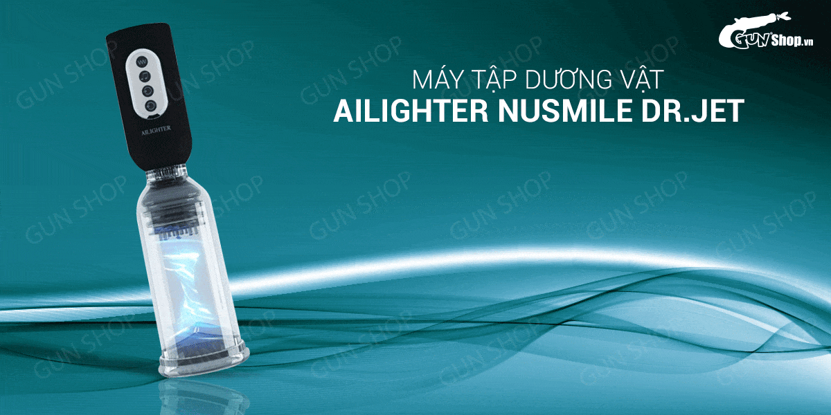 Sỉ Máy tập dương vật tự động dùng sạc - Ailighter Nusmile Dr.Jet  nhập khẩu