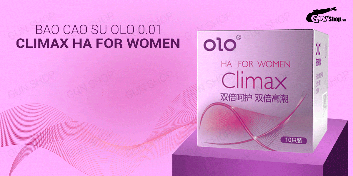 Bỏ sỉ Bao cao su OLO 0.01 Climax Ha For Women - Siêu mỏng dưỡng ẩm gai  có tốt không?