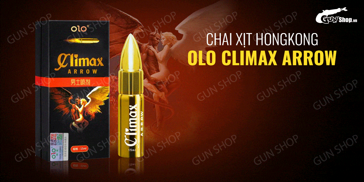 Giá sỉ Chai xịt HongKong OLO Climax Arrow - Kéo dài thời gian - Chai 15ml  giá tốt