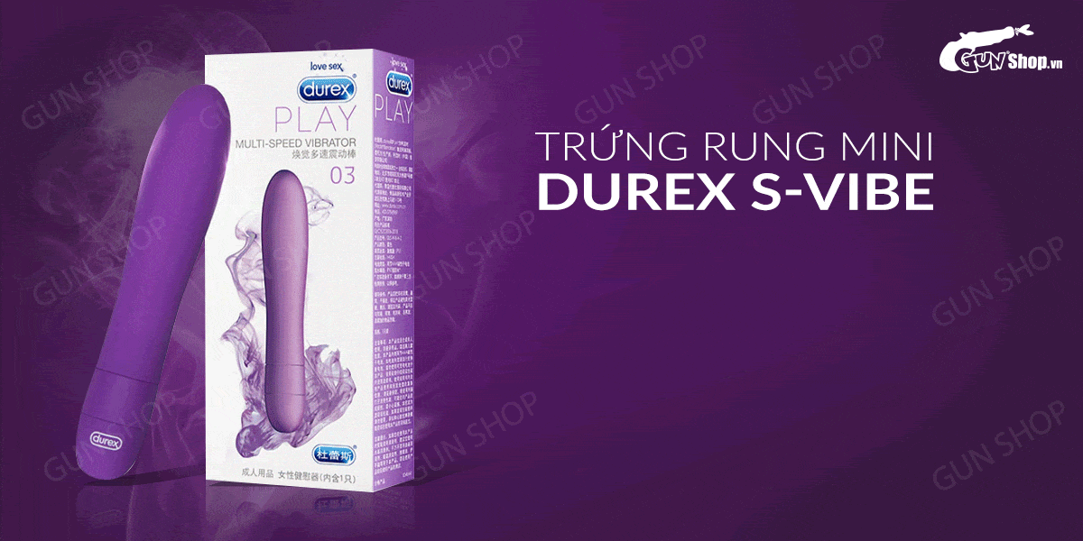 Địa chỉ bán Trứng rung mini 5 chế độ rung dùng pin - Durex S-Vibe Multi-Speed Vibrator  hàng xách tay