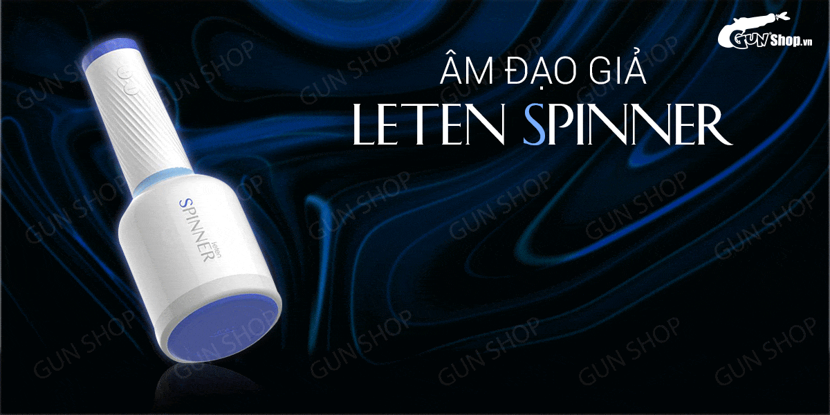 Máy rung âm đạo Leten Spinner cao cấp tự động xoay sạc tiện lợi
