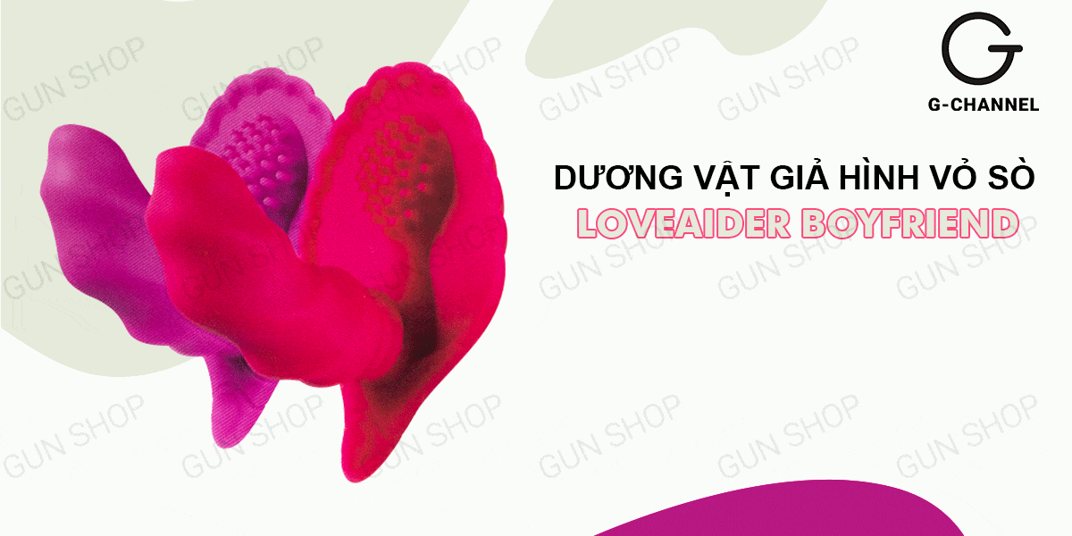 Kho sỉ Dương vật giả điều khiển từ xa hình vỏ sò - Loveaider Boyfriend giá rẻ