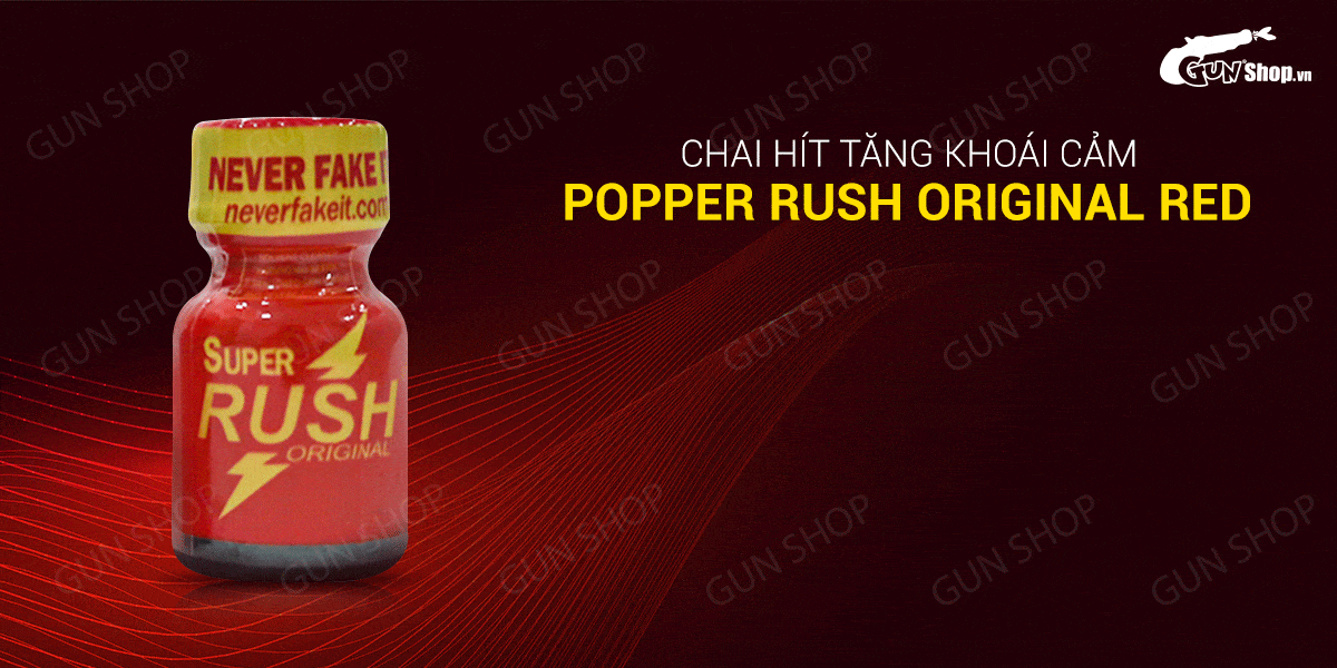Popper Super Rush Red 10ml chính hãng Mỹ USA giá tốt PWD