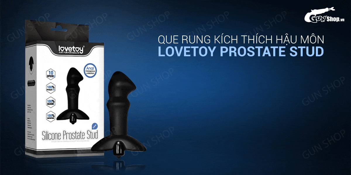 Que rung hậu môn 10 chế độ rung mạnh kích thích tuyến tiền liệt Lovetoy