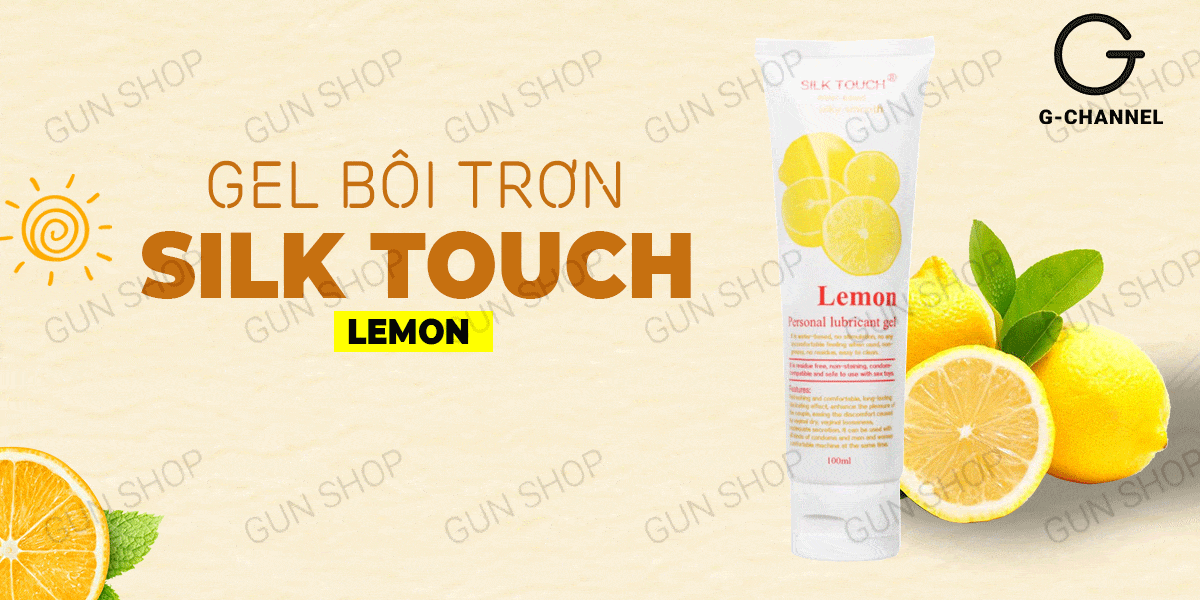Gel Bôi Trơn Chanh Tươi Silk Touch 100ml Mềm Mịn Dịu Nhẹ