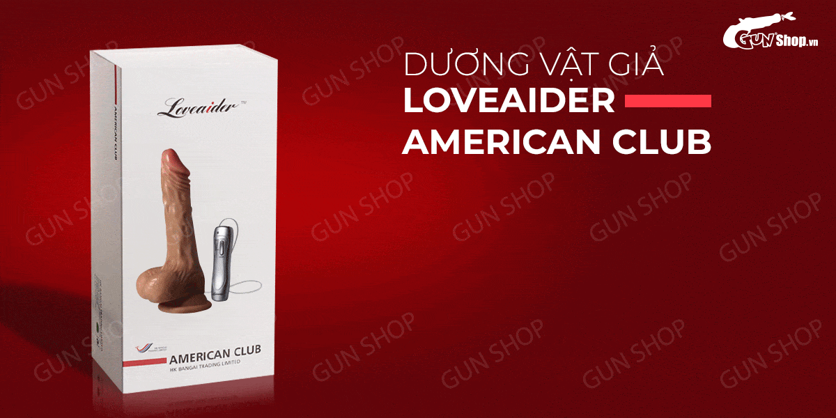Bán Dương vật giả dính tường 7 chế độ rung dùng pin - Loveaider American Club  hàng mới về