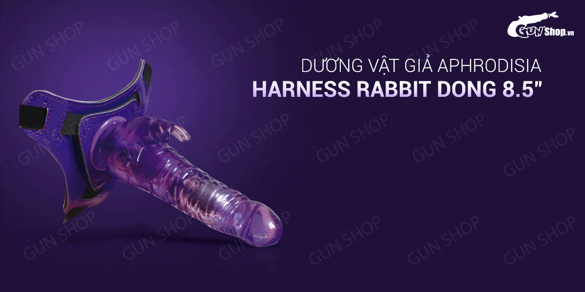 Địa chỉ bán Dương vật giả có dây đeo 10 chế độ rung dùng pin - Aphrodisia Harness  hàng xách tay