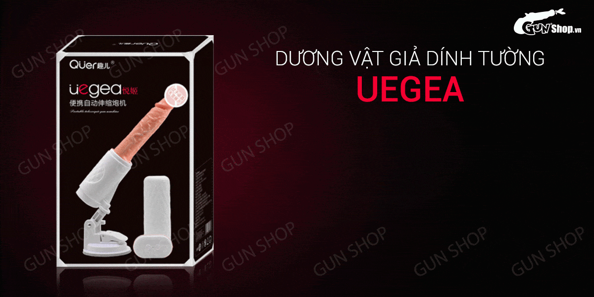 Máy rung dính tường tự động thụt sạc điện Uegea kích thích