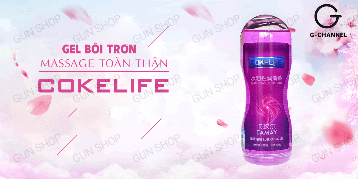 Gel bôi trơn massage hương camay Cokelife tím 100ml hấp dẫn