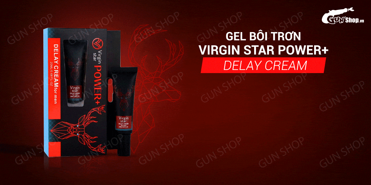Bảng giá Gel bôi Virgin Star Power+ Delay Cream - Chống xuất tinh sớm - Chai 20ml  loại tốt