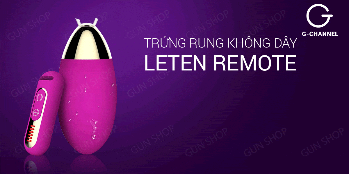 Trứng rung pin sạc Leten Remote cao cấp thú vị mua ngay