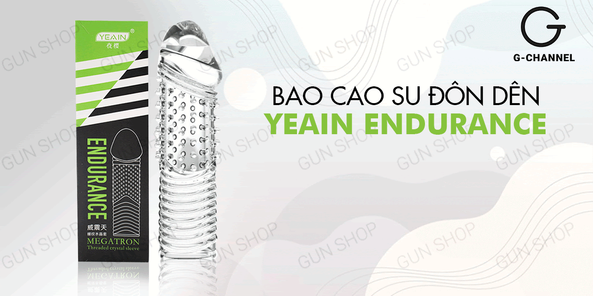Bao cao su tăng kích thước Yeain Megratron đôn dên siêu bền