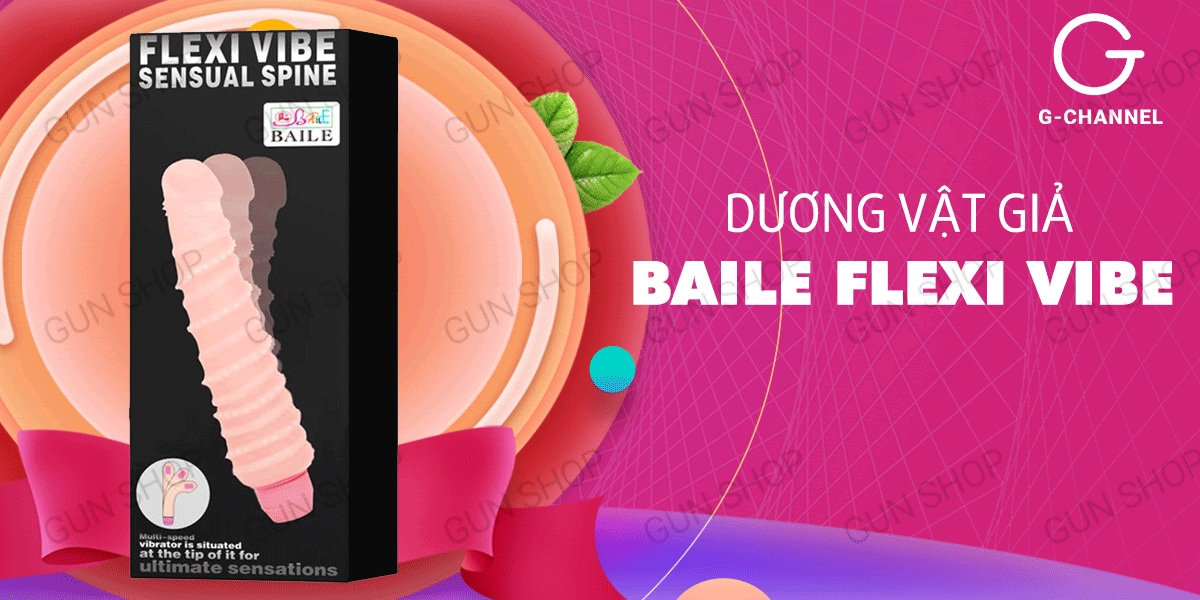 So sánh Dương vật giả đa tần số rung uốn xoay đa hướngpin - Baile Flexi Vibe  hàng xách tay
