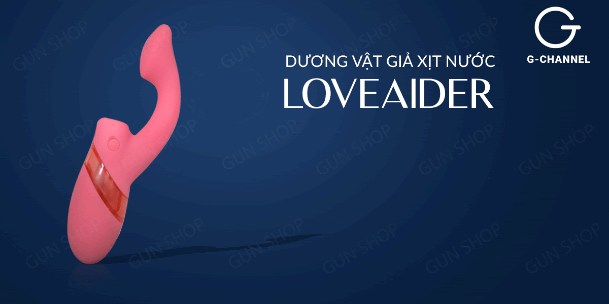 Nhập sỉ Dương vật giả xịt nước 7 chế độ rung - Màu hồng - Loveaider  hàng mới về