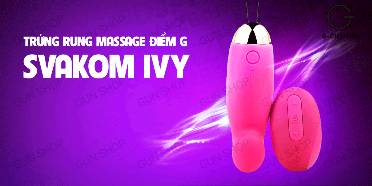 Trứng rung massage G 26 tần điều khiển từ xa sạc điện kích thích