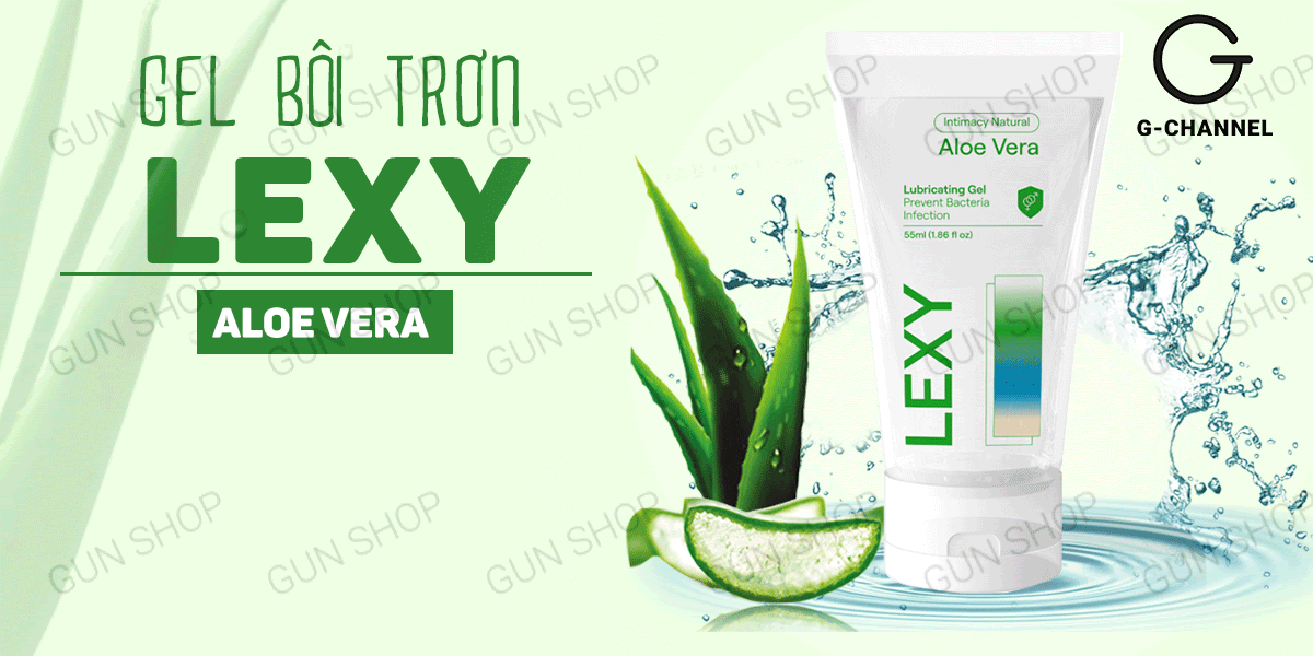 Gel Bôi Trơn Lexy Aloe 55ml - Lô Hội Dưỡng Ẩm Mềm Mịn Da