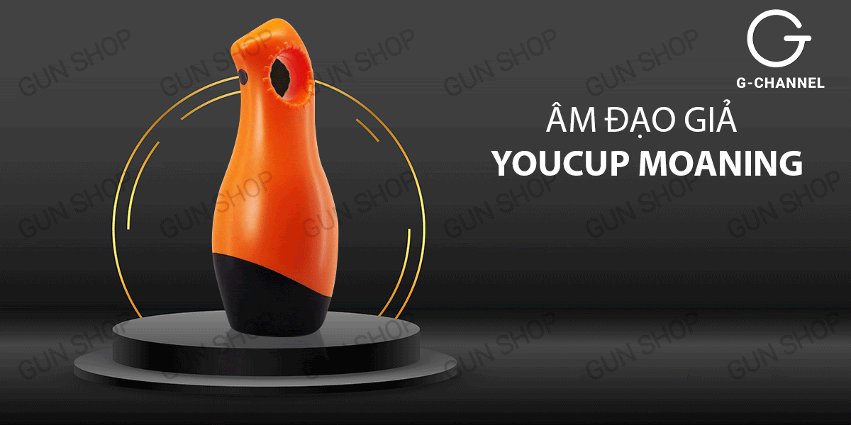 Âm đạo giả 12 chế độ rung có âm thanh – Youcups Moaning chính hãng