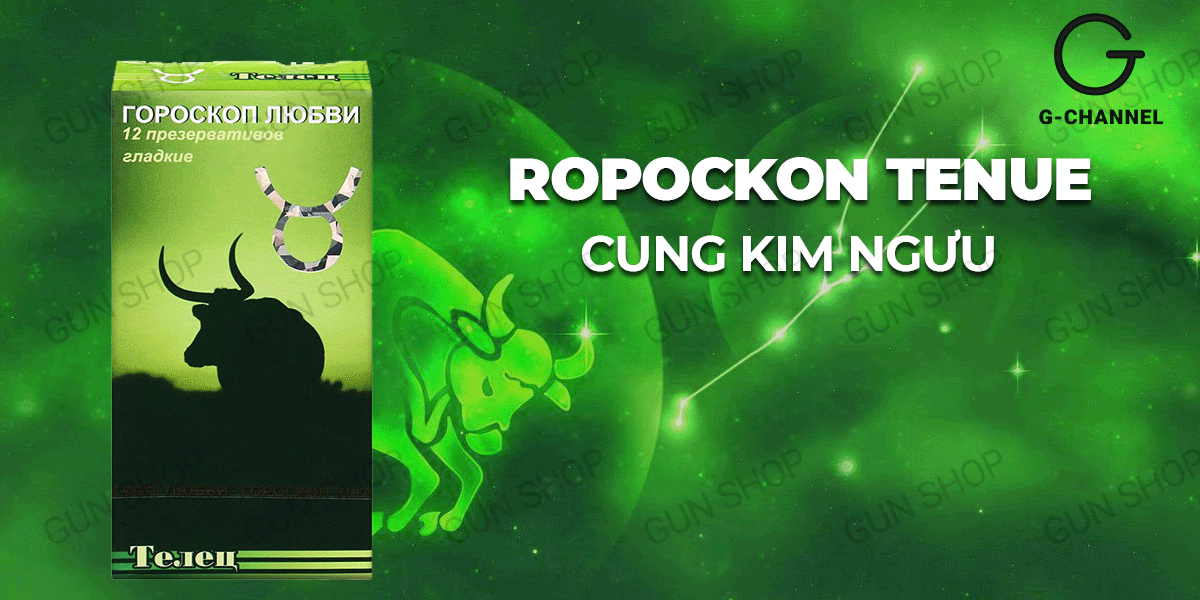 Review Bao cao su Ropockon Cung Kim Ngưu - Mỏng 0.03mm hương dâu - Hộp 12  cao cấp