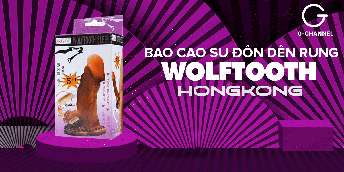 Mua Bao cao su đôn dên tăng kích thước Baile Wolftooth - Rung bìu pin  giá sỉ