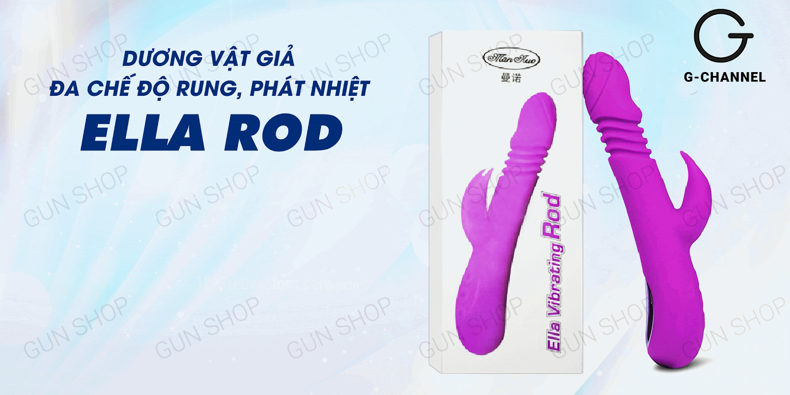 Dương vật giả Baile Ella Rod rung nhiệt đa chế độ kích thích đỉnh