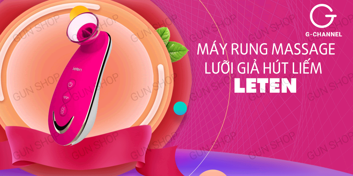 Review Máy rung massage kích thích âm đạo có lưỡi giả hút liếm - Leten Sucker  cao cấp