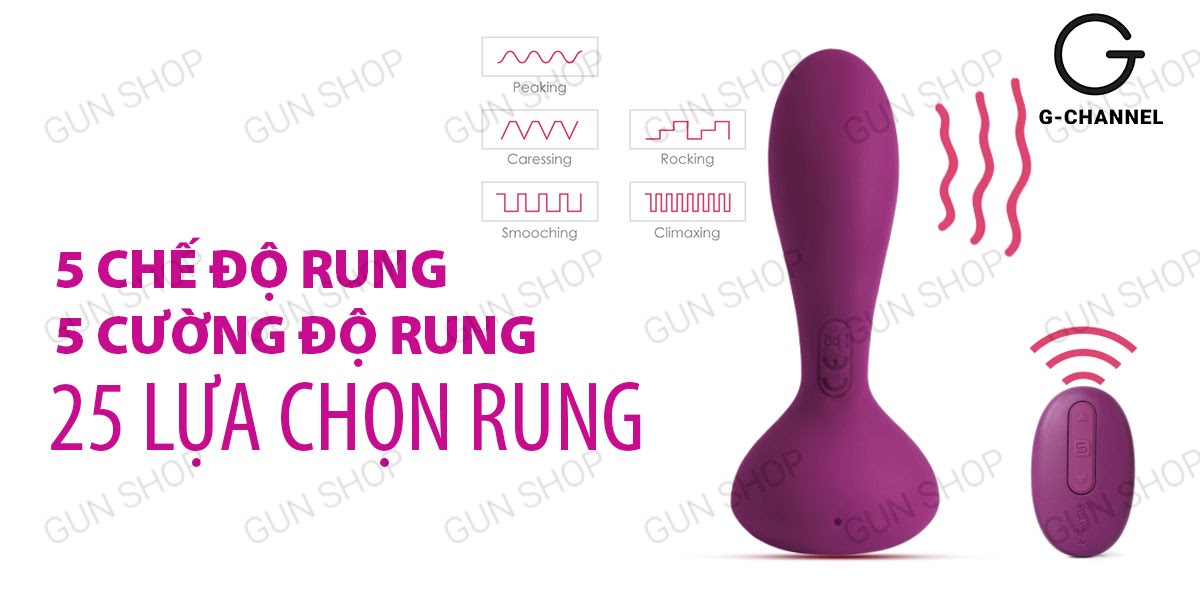 Trứng rung Svacom điều khiển từ xa sạc điện kích thích điểm G, hậu môn