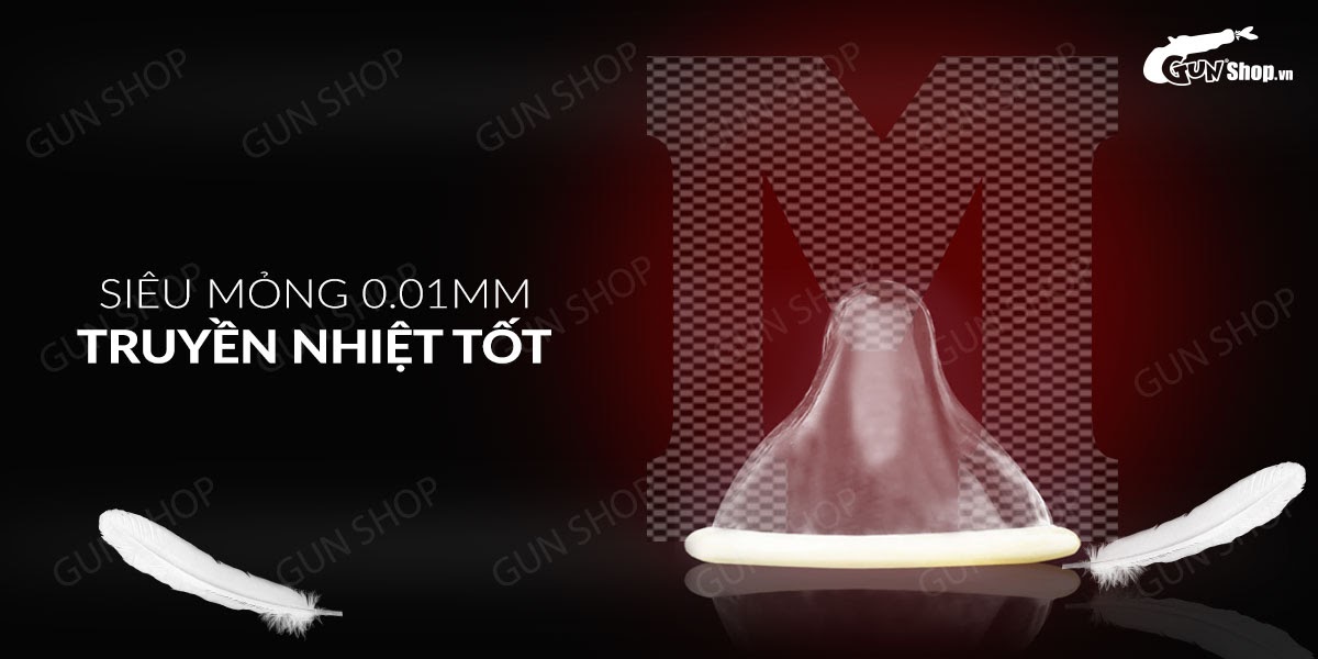 Bao cao su Muaisi 0.01 Trắng Siêu mỏng Hộp 10 cái Giá tốt