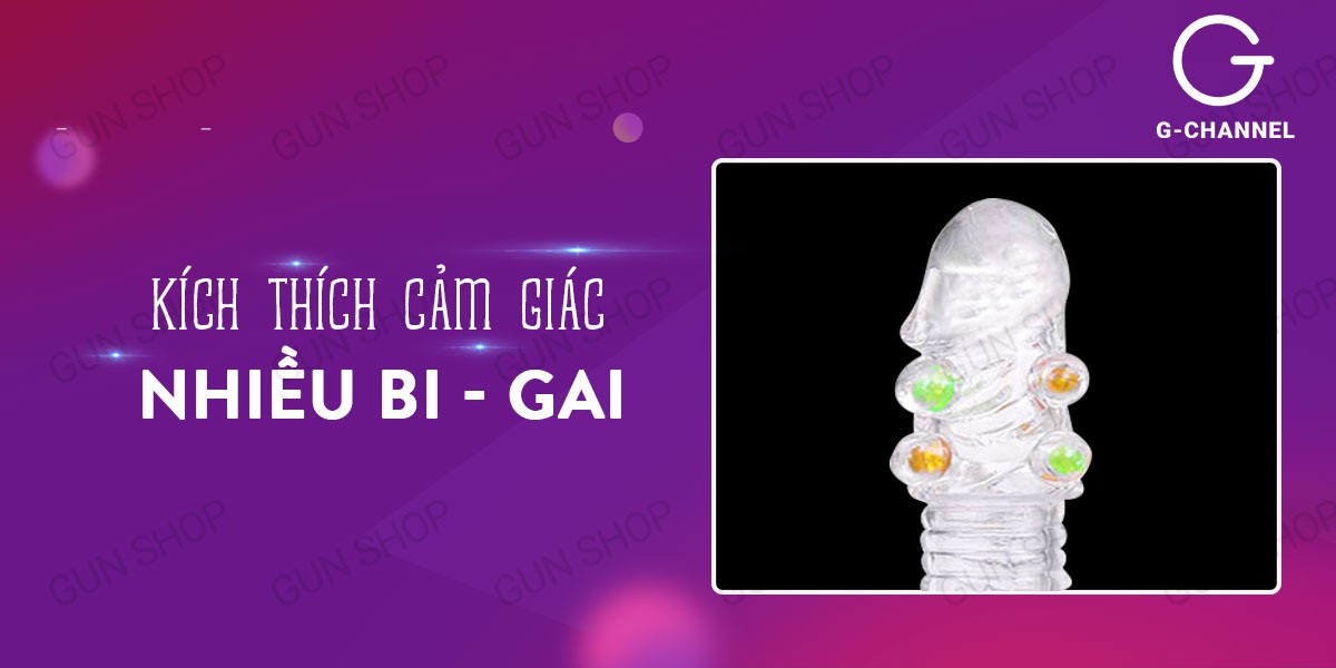 Bao cao su gai Bi tăng kích thước đôn dên cực hấp dẫn