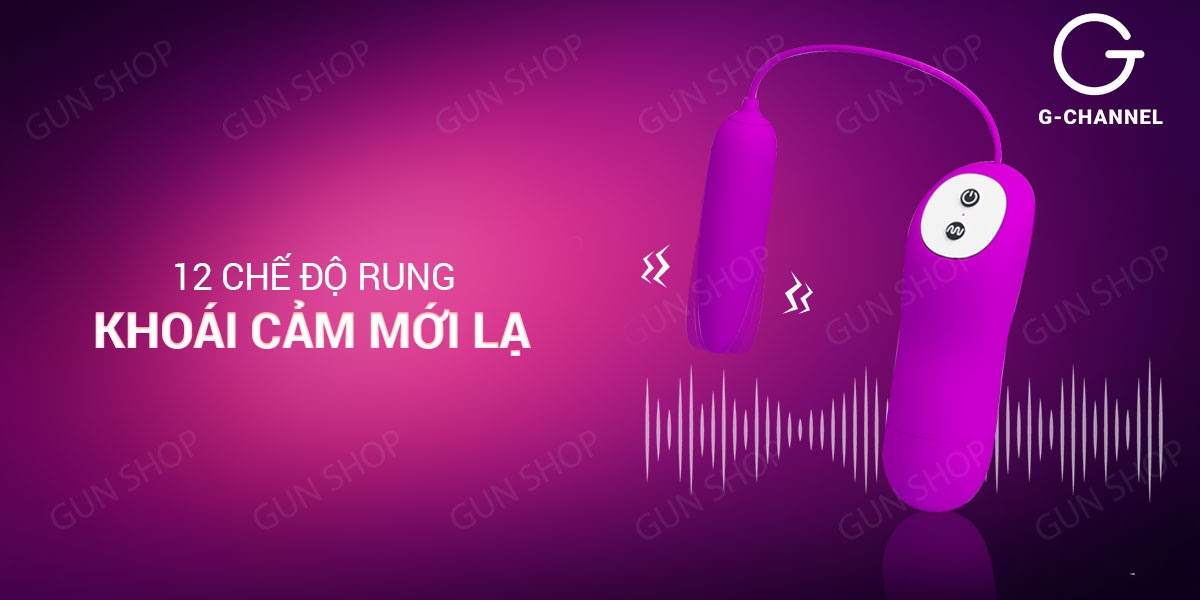 Trứng Rung 1 Đầu 12 Chế Độ Pin Pretty Love Harriet Sướng Mê