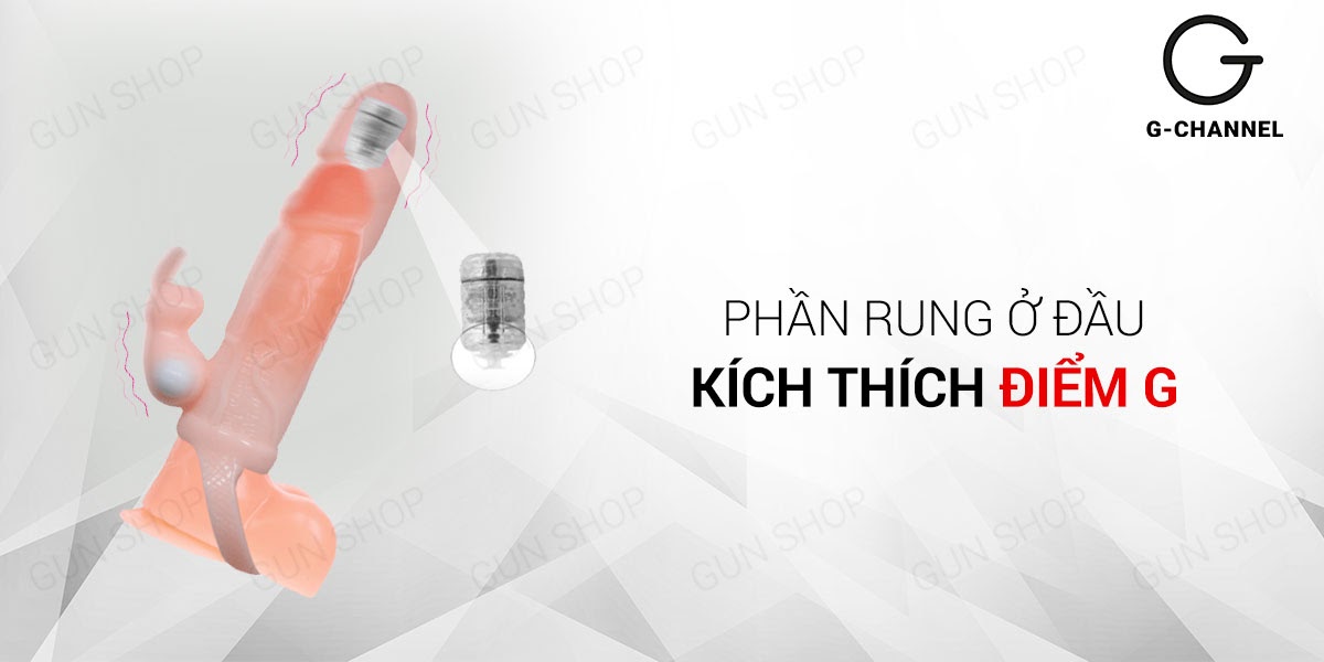 Bao cao su Bravemen đôn dên rung 2 đầu tăng kích thước kích thích