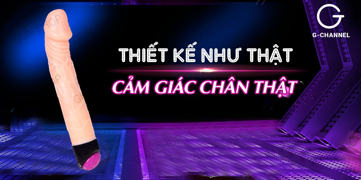 Dương vật giả silicon cao cấp Baile 2 pin tiện lợi kích thích