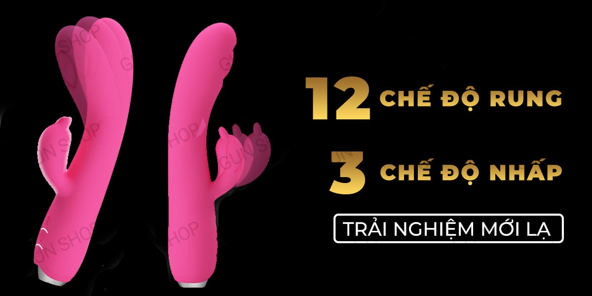 Máy massage sạc điện 2 đầu rung đa năng Pretty Love Regina chính hãng