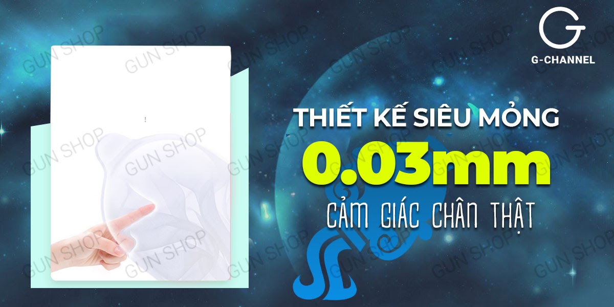 Ropockon Bao Cao Su Cực Mỏng 0.03mm Hương Dâu Hộp 12