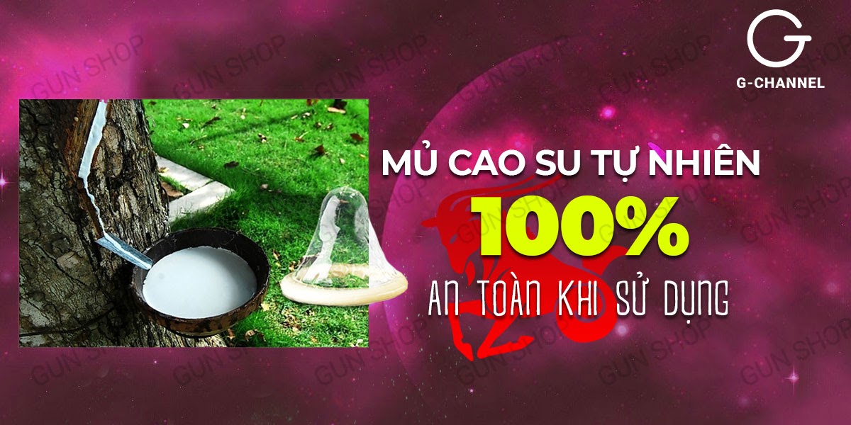 Bao cao su Ropockon Cung Ma Kết siêu mỏng 0.03mm hương dâu hộp 12 an toàn thoải mái