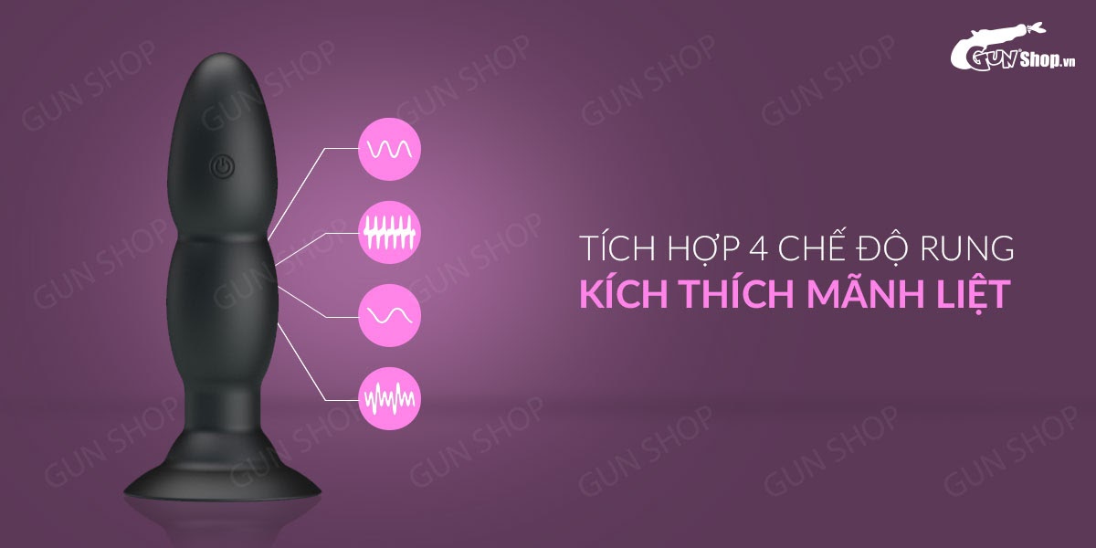 Que rung hậu môn 4 chế độ điều khiển từ xa kích thích mạnh mẽ