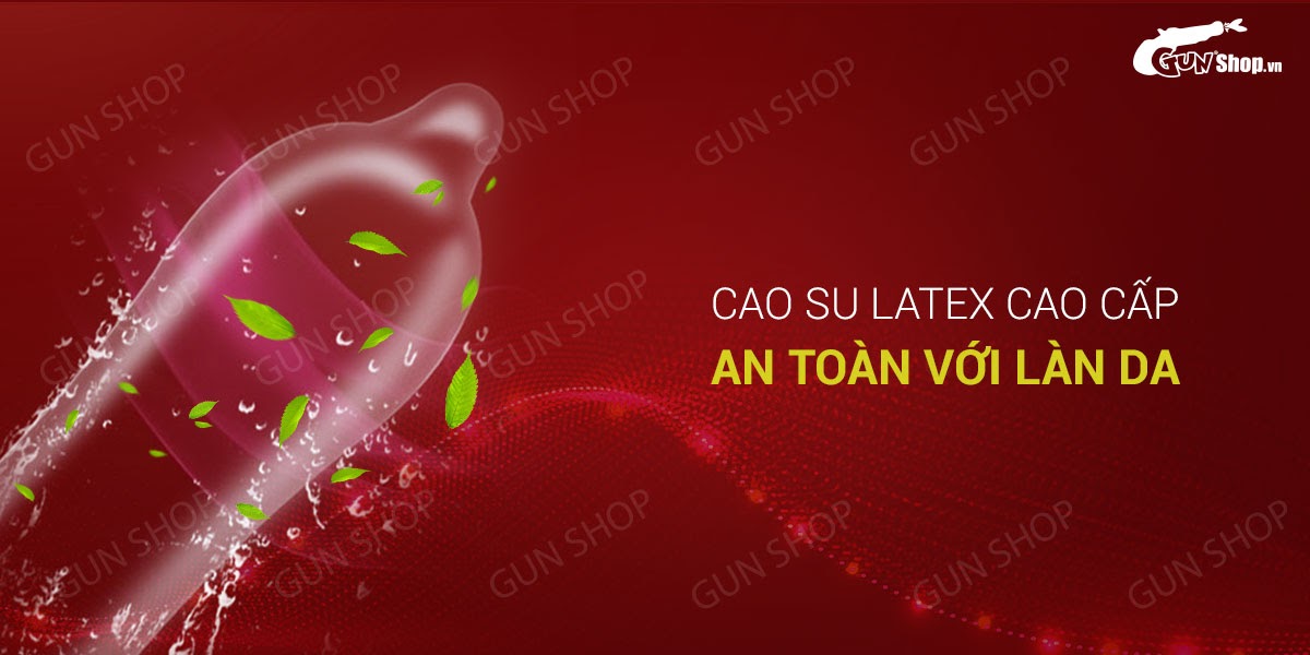 Bao cao su Muaisi Latex đỏ nhập khẩu Hộp 12 kéo dài cực tốt