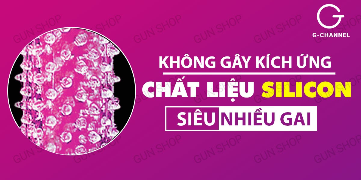 Bao cao su gai mềm Crytal Sleeve tăng kích thước cực đã