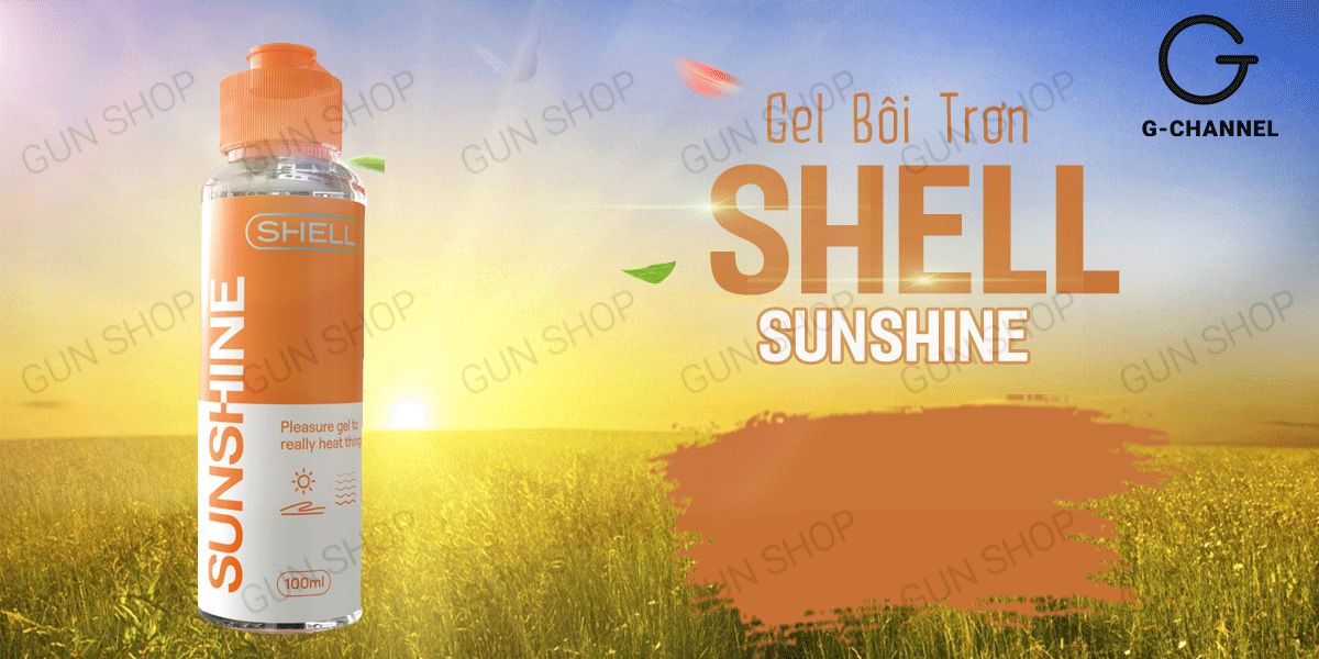 Kho sỉ Gel bôi trơn nóng ấm - Shell Sunshine - Chai 100ml  loại tốt