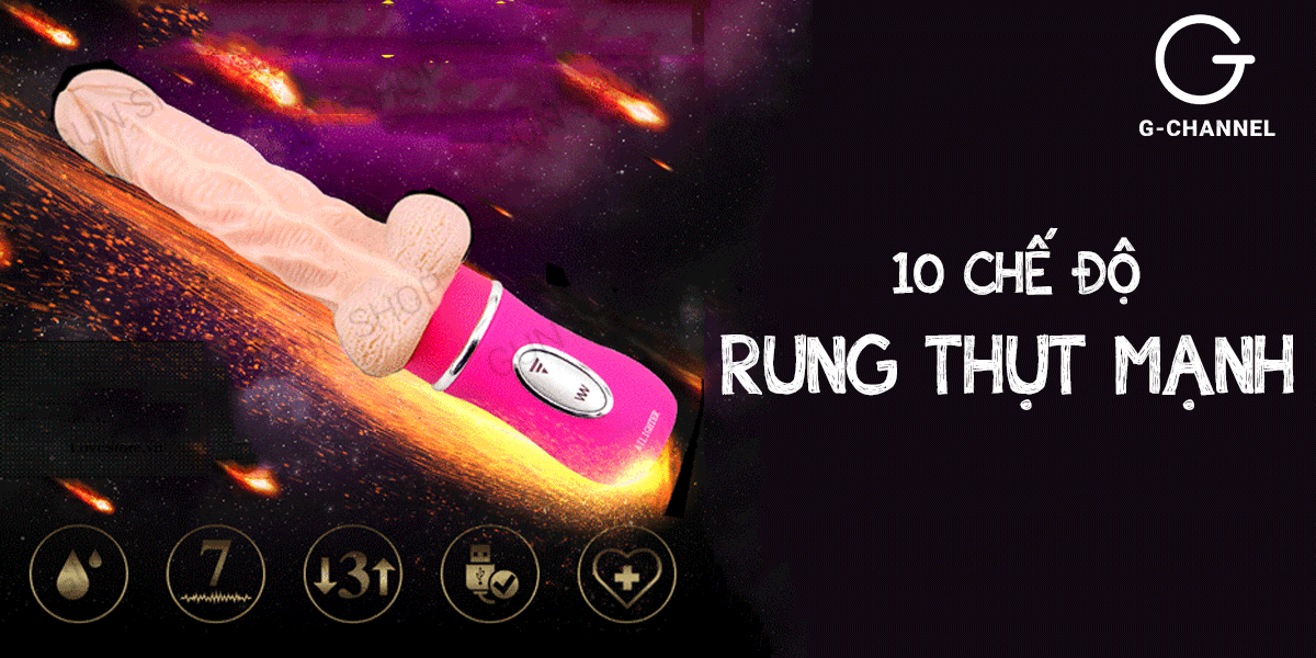 Dương vật giả Ailighter cao cấp rung thụt toả nhiệt chân thực