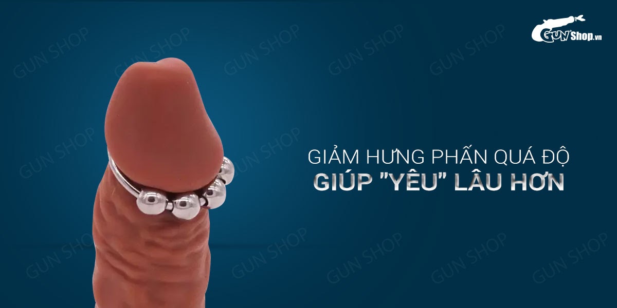 Vòng Đeo Dương Vật Inox 4 Bi Bền Đẹp Tăng Khoái Cảm Mạnh