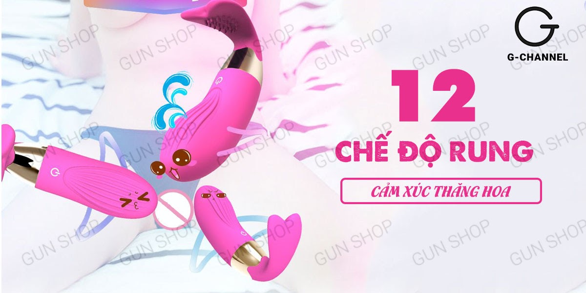 Trứng rung sạc điện Cute Whale phát nhiệt - Siêu mềm mịn, bền bỉ