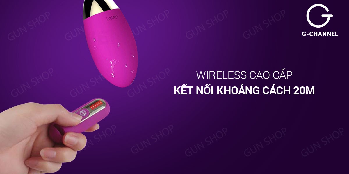 Trứng rung pin sạc Leten Remote cao cấp thú vị mua ngay
