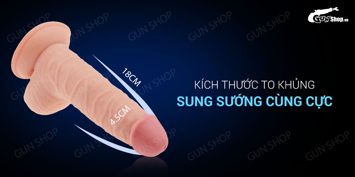 Lovetoy Ultra Soft Dude 7.5 dương vật giả dính tường siêu mềm mới
